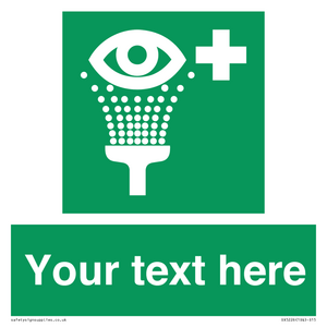 Custom Eye Wash Station Sign